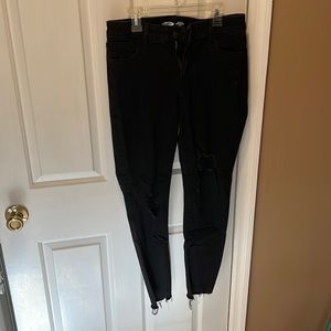 Old navy black rockstar super skinny jeans